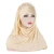 Import Hot seller Comfortable Hundred Milk Silk Forehead Sequins Patchwork Milk Silk Polyester Scarf Hat Wrap Malay Muslim Headscarf from China