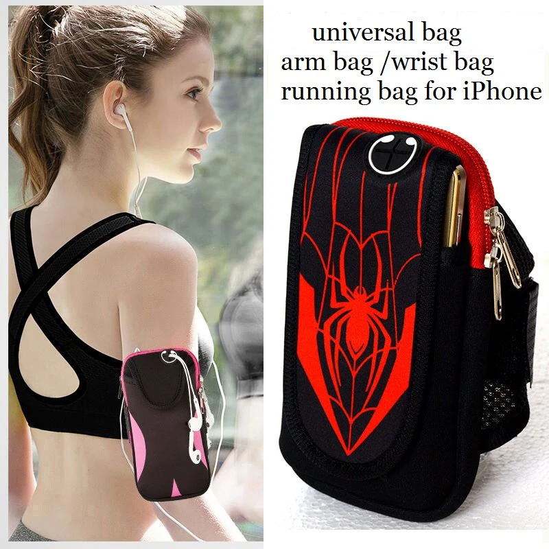 Hot selling cellphone accessories waterproof Neoprene adjustable Outdoor Sports Zipper Armband Phone Holder Arm Case