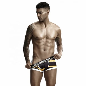 Hot Selling men&#x27;s boxer brief underwear with spandex and polyester boxer briefs
