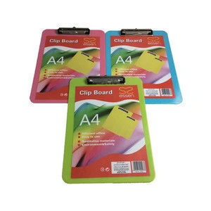 Hot selling plastic letter size low profile clip clipboards for studio or field painting