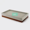 hotel bathroom nature wooden match concrete serving tray