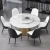 Hotel restaurant furniture OEM marble dining tables and 6 chairs set