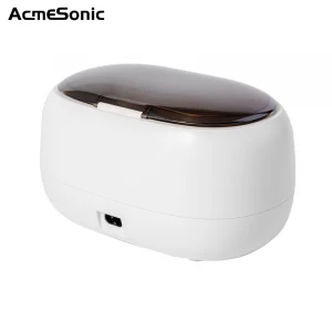 Household ultrasonic cleaner mini ultrasonic cleaning with Timer 600ml portable Plastic Steel Stainless Power Tank