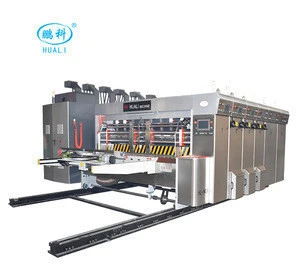 HUALI shanghai used flexo printer 2 color printing machinery with lead edge feeder