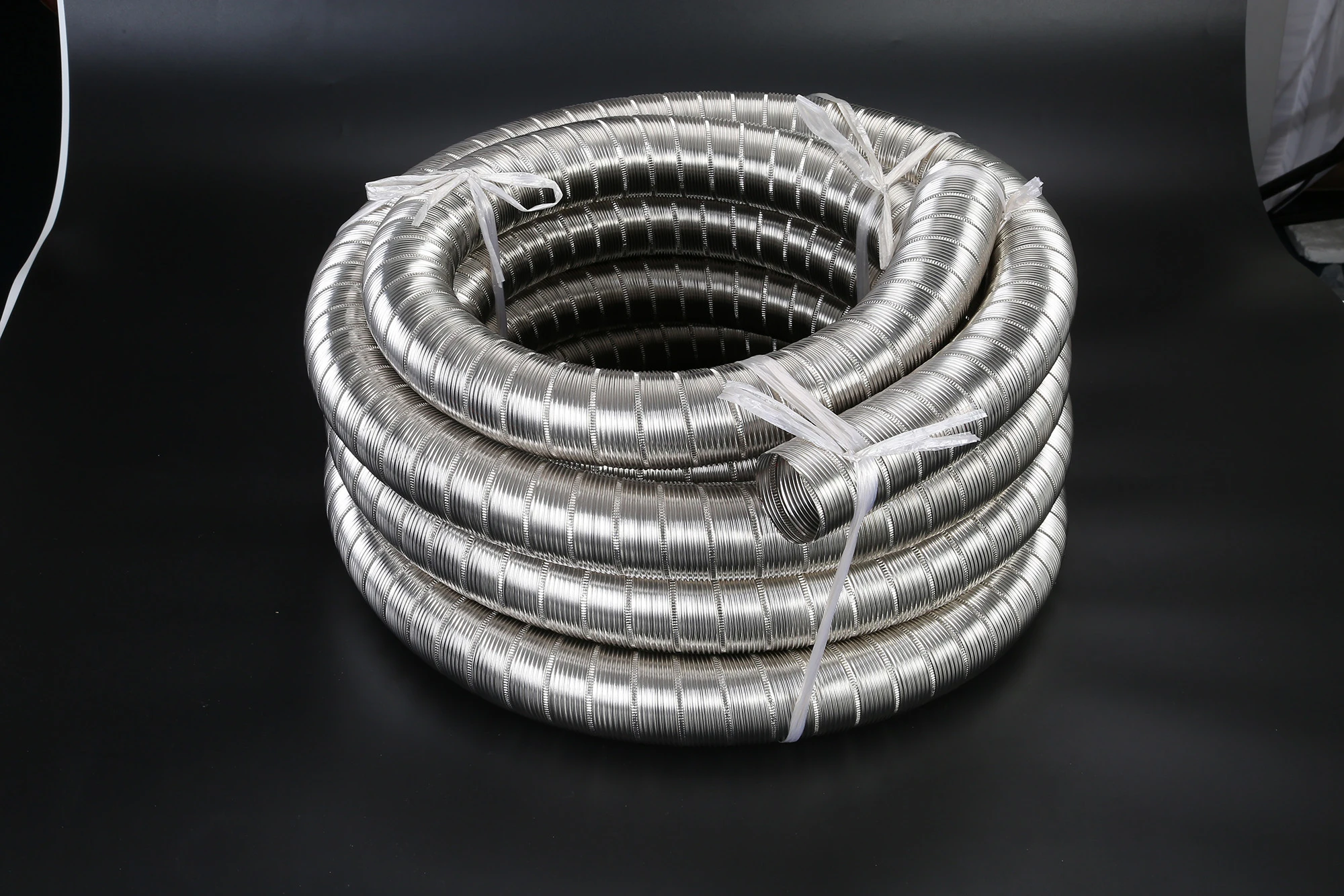HVAC system stainless steel flexible duct