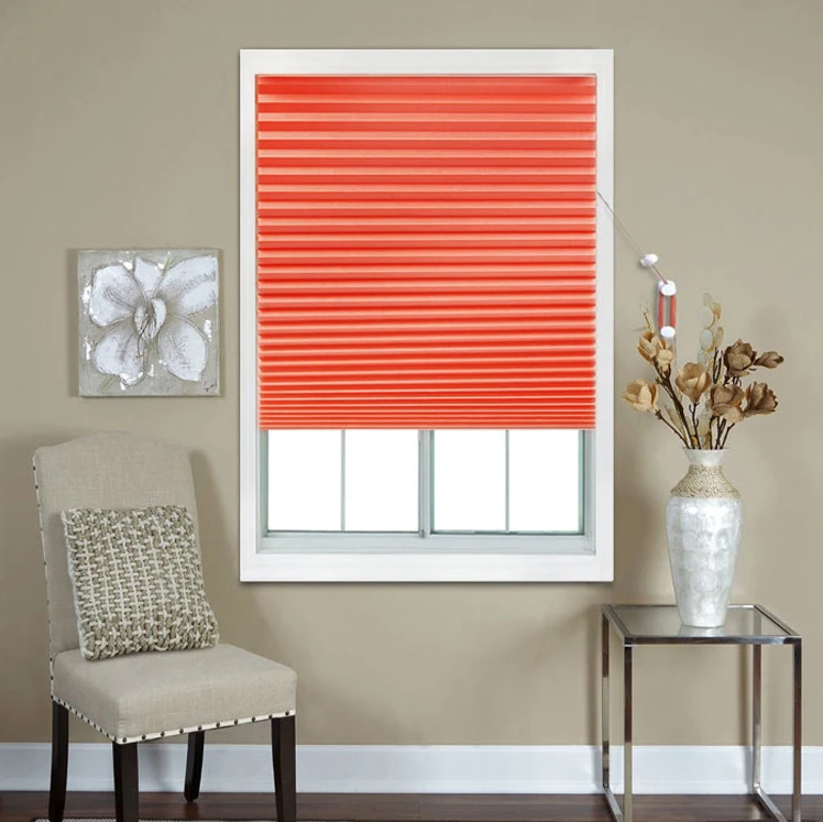i@home disposable punch-free drawstring window horizontal curtain blinds shade