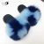 Import Ice Fox Wholesale Casual Shoes Pom Pom Fur Slides Custom Ladies Fur Ball Slippers from China