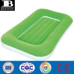 Indoor outdoor Kiddie Air Bed handy portable sturdy travel inflatable flocked children bed colorful child bunk bed