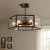 Import Industrial style black iron clear glass shade ceiling mount lamp with e27 bulbs from China