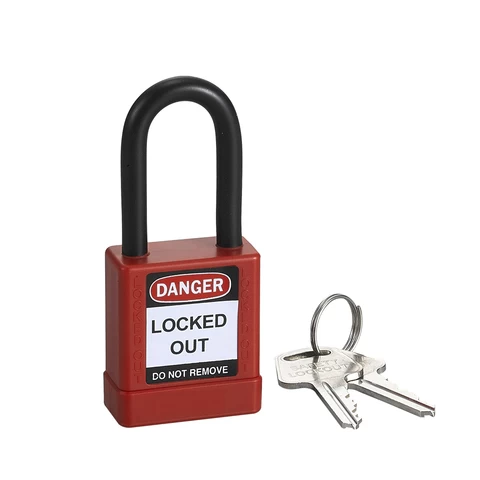 Industrial Top Security 38mm Pad locks Loto ABS Safety Padlock with Key
