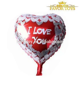 Inflatable self sealing valentines day 18-inch love foil heart balloon for wedding