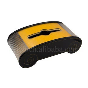 Innovation Custom Design Black Yellow Acrylic Facial Tissue Box
