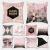 Import Ins Nordic style rose gold pillow peach velvet square pillow case pillow cushion cover Amazon hot sale from China