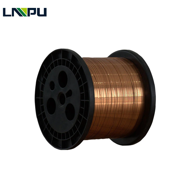 ISO9001 Certificated Ultra Fine Rectangular Winding Wire Motor Copper Enameled Tinned Flat Wire