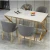 Import Italian style light luxury small apartment rock board home simple rectangular dining table from China