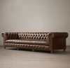 Italy home furniture leather sofas/living room furniture 3 seat chesterfield sofa set