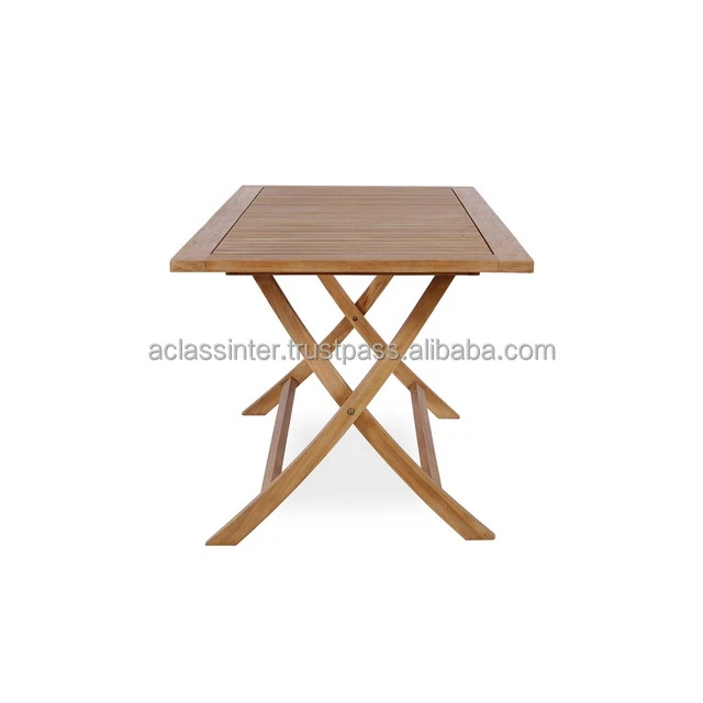 Java Rectangular Folding Table Outdoor Wooden Teak Garden  Furniture