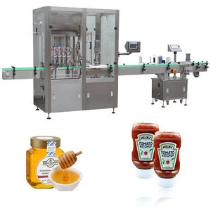 JB-JX4 automatic paste jam suace honey filling capping labeling machine