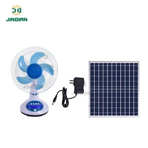 JD 2020 new solar charging or adapter charging emergency electrical table solar fan 15w