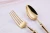 Import Jieyang cutlery set wedding spoon knife fork gold plated cutlery, luxury flatware set from China