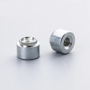 KFS stainless steel rivet nut m8 passivated cold heading embossed round knurled nut