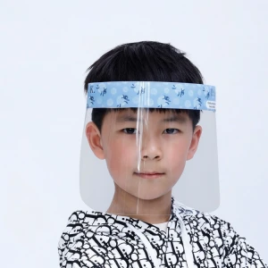 Kids Safety Protection Lightweight Transparent child baby face Shield with Adjustable Elastic Band Student face shield