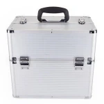 Large Floral Flower Aluminium Beauty Cosmetic Box Make Up Vanity Storage Case