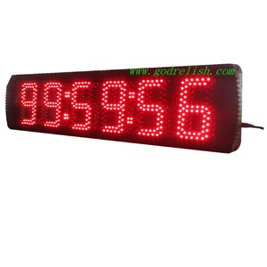 Large LED Digital Clock for Sports race Timing 5" 6 Digit LED Countdown/up timer