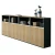 Import Large size 4 person workstation MDF office partition modern office cubicle from China
