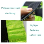 Lattice reflective safety jacket traffic night work vest visibility safety reflective vest