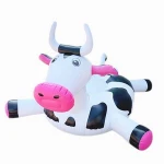 LC Funny Water Game Pool Toys Floats Inflatable Pool Float Inflatable Animal Cow Toy for Lake and Pond Water Park Toys