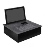 Lcd monitor flip up lift for conference system