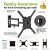 Import Lcd tv wall mount with 400*400mm vesa, 180 degrees swivel single arm tv wall mount bracket, up to 77LBS, articulating tv mount from China