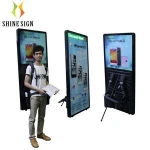 LED backpack walking billboard with portable scrolling message board