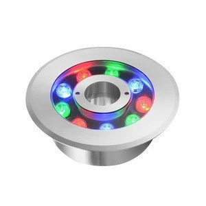 LED Fountain pool lights 9W RGB color changeable and single color Input DC 12V 304 stainless steel material