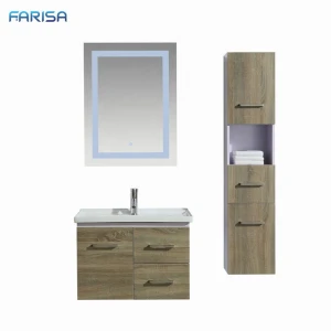 LED light mirror cabinet italian melamine bathroom vanities