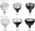 led spotlight jewelry store rotating led light non-flicker dimmable 6000-6500 kelvin 40w 50w 60w led par 38
