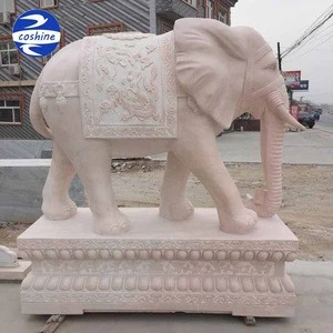 Life-size Large Animal Marble Statue Of Elephant