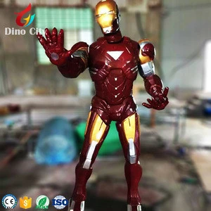 Life Size Movie Fiberglass Ironman Character Statue