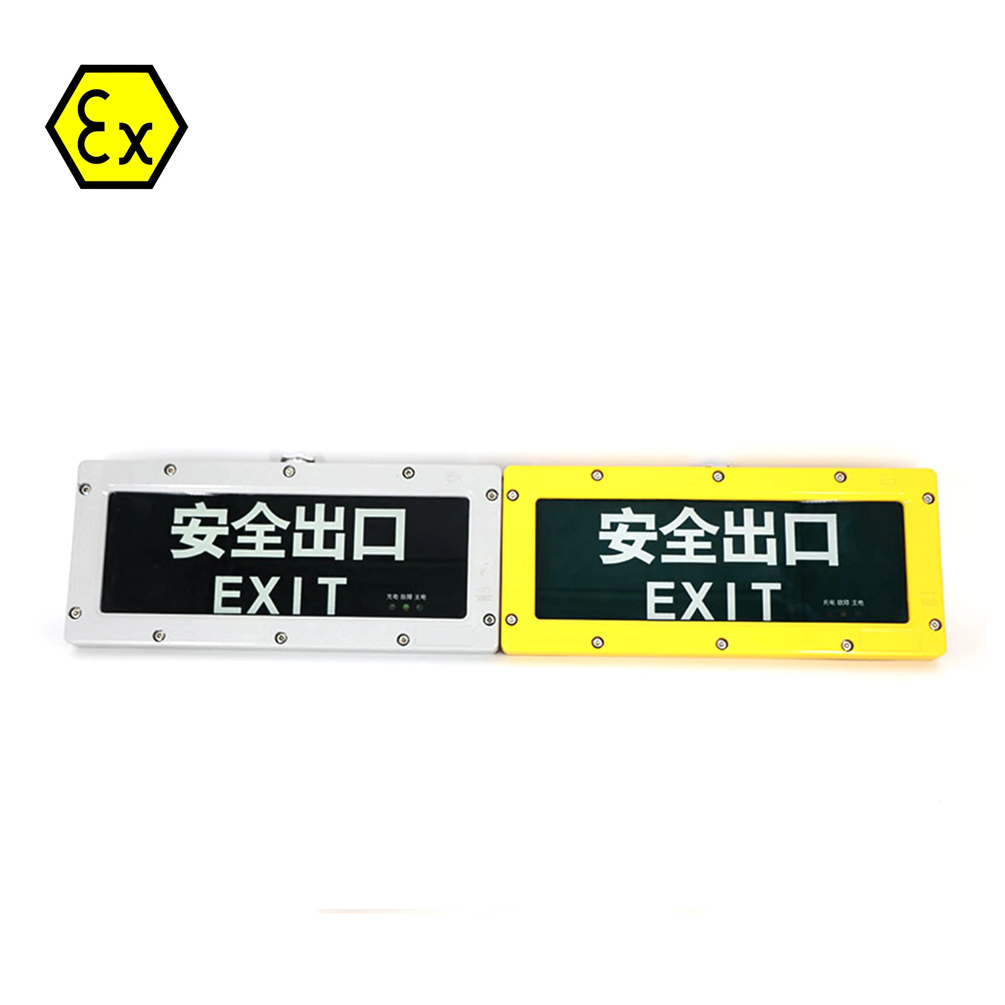 Long Duration Explosion Proof Led Emergency Exit Sign With Powered Battery Backup