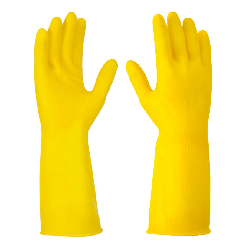 Long sleeve warm gloves, household rubber laundry gloves dish washing latex gloves, housewife necessary