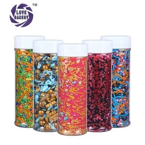 Love Bakery Shimmer Glitter Nonpareils  Press Candy For Cupcakes Bakery Ingredients Edible Sprinkles Cake Decorations