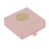 lovely pink color design drawer sliding box jewelry packaging