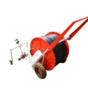 Low cost sprinkler spray machine/hose reel irrigation system for agriculture with water pump