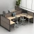 Low Price Office 4 Person Modular Desk Standard Sizes Of Workstation Furniture