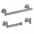 Import LQS 3PCS GOLD BATHROOM ACCESSORIES SET ROBE HOOK + TISSUE PAPER ROLL HOLDER + TOWEL BAR from China