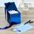 Import Luxury dark blue glitter small gift box personalized customizable gift box from China