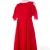 Import Luxury Designer Chiffon Patterns Simple Plain Dyed Plus Size  Red Women Prom Dress from China