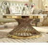 luxury round marble coffee table sets