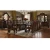 Import luxury wood dinning table set 12 chairs hand making craft furniture dining room table from China